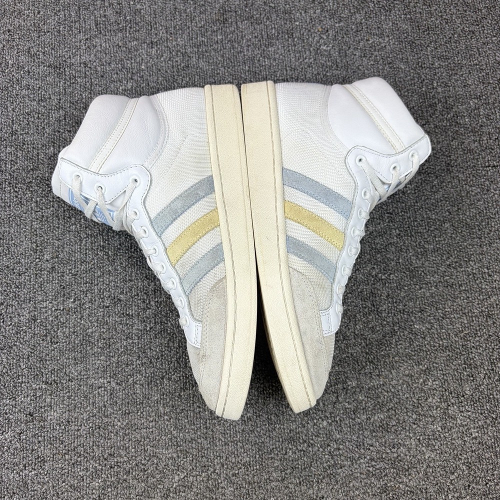 Adidas Americana Hi White Blue Yellow High Top Sneakers Shoes Mens 10.5 EF2505 - Picture 6 of 9